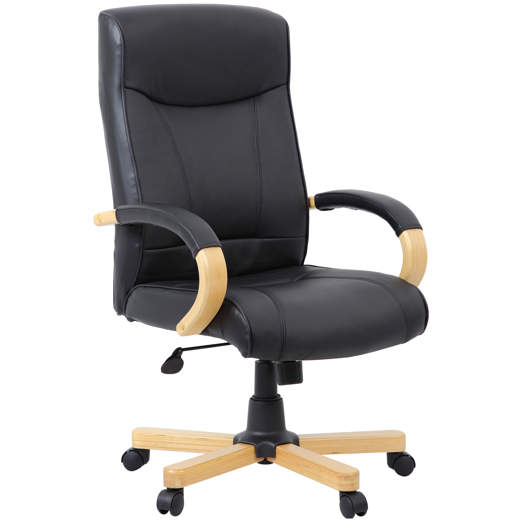 Farnham Black Leather Office Chair | Executive Office Chairs