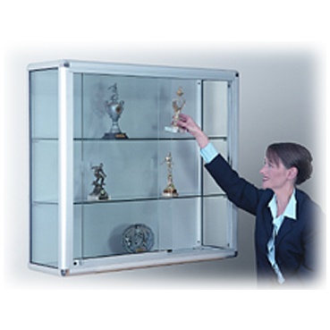 Wall Mounted Glass Display Cabinet With Sliding Door Cabinets - Wall Mounted Lockable Display Cabinets
