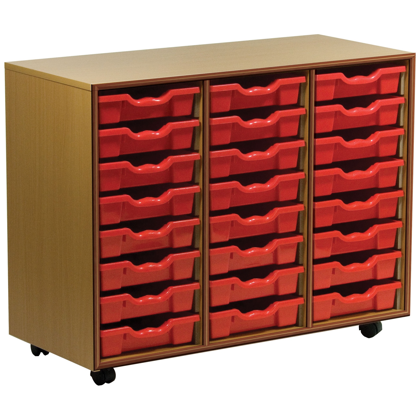 Essentials Mobile 24 Tray Storage Units Tray Storage