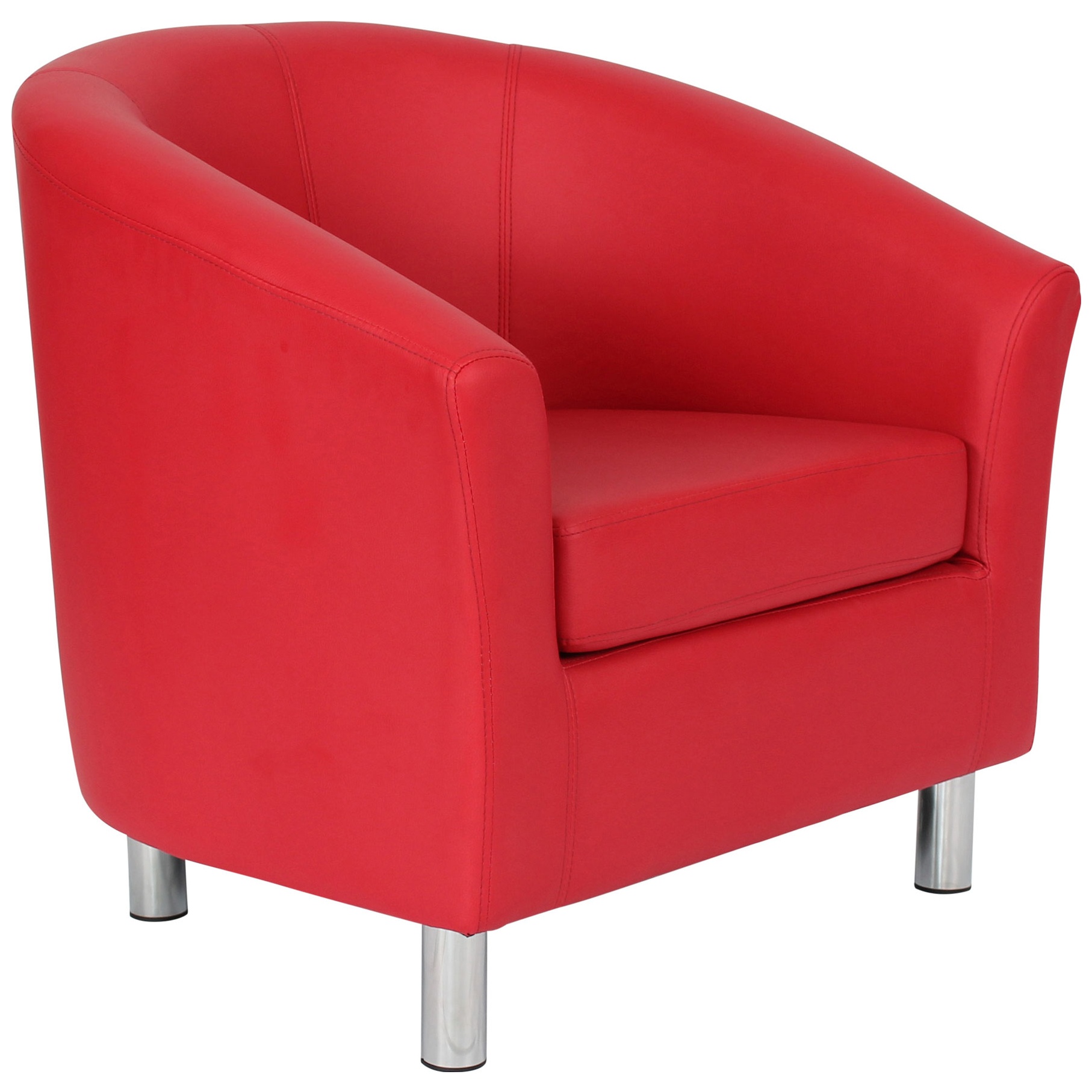 NEXT DAY Collage Vinyl Tub Chairs With Metal Legs Reception Seating