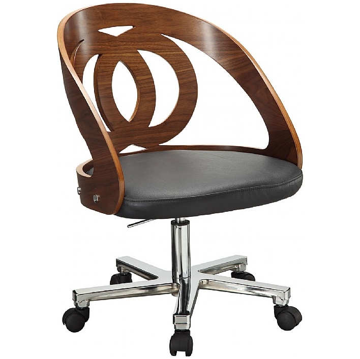 Spectrum Walnut Real Wood Veneer Office Chair Office Chairs