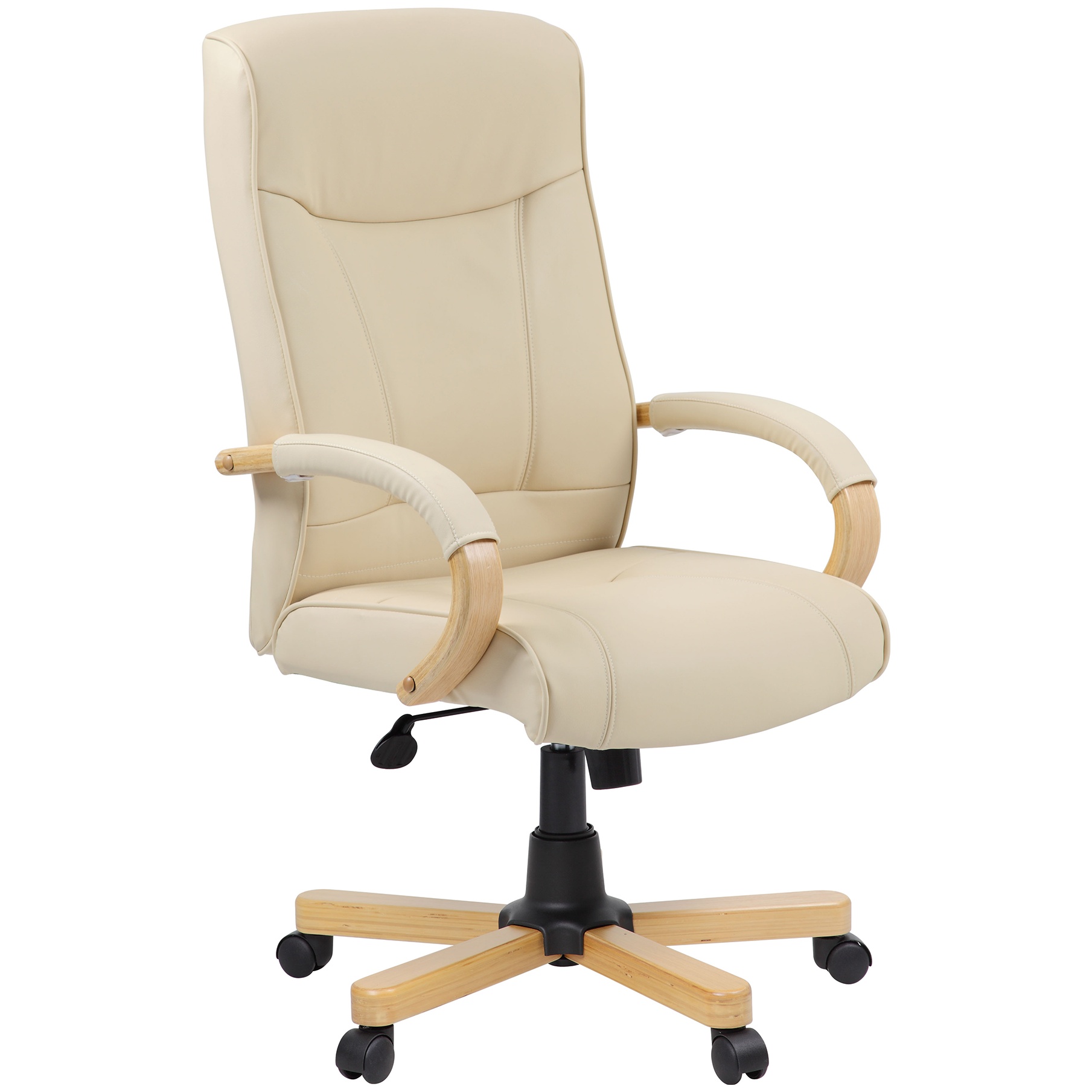 Farnham Cream Leather Office Chair | Executive Office Chairs