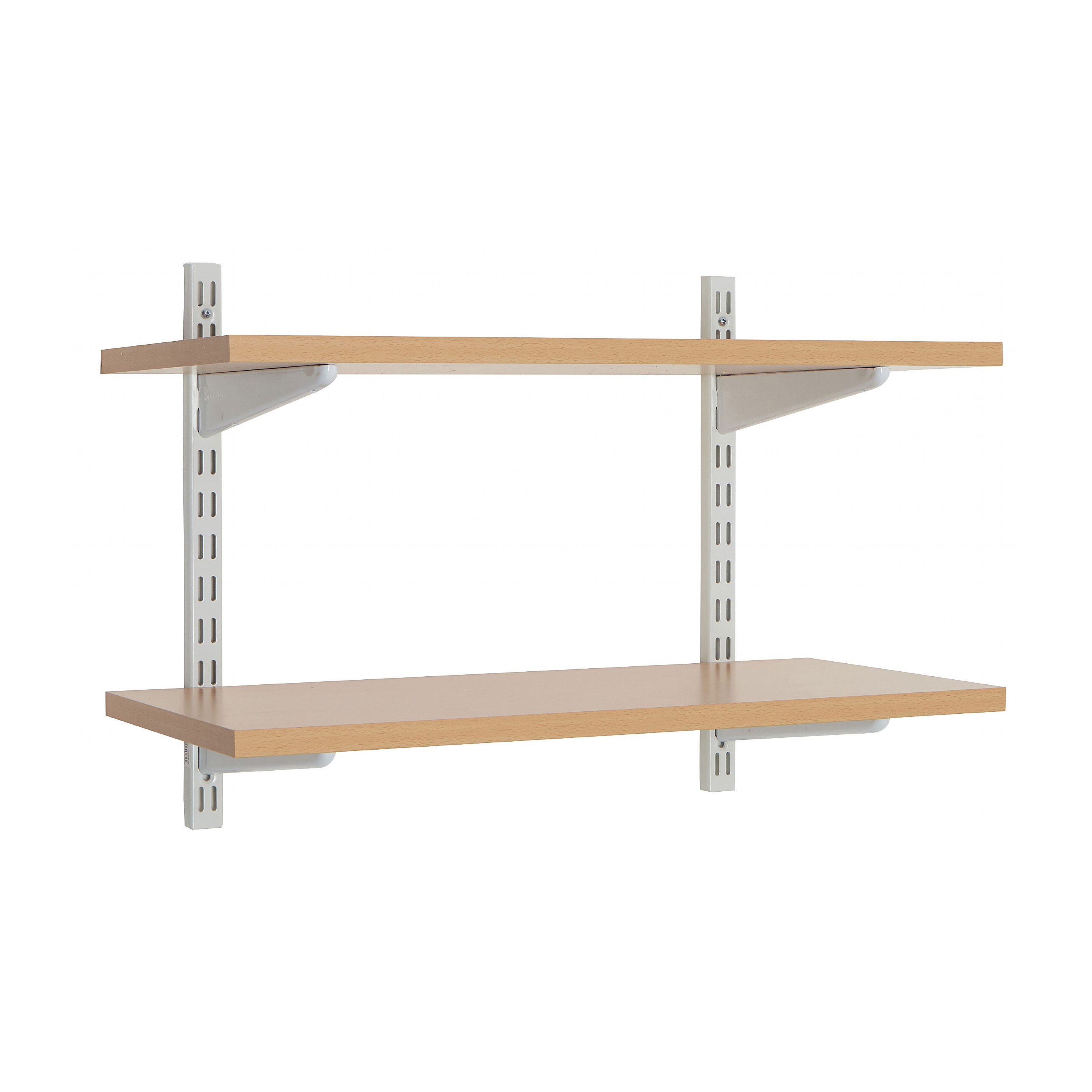 Office Wall Mounted Shelving Kit in White Office Shelving