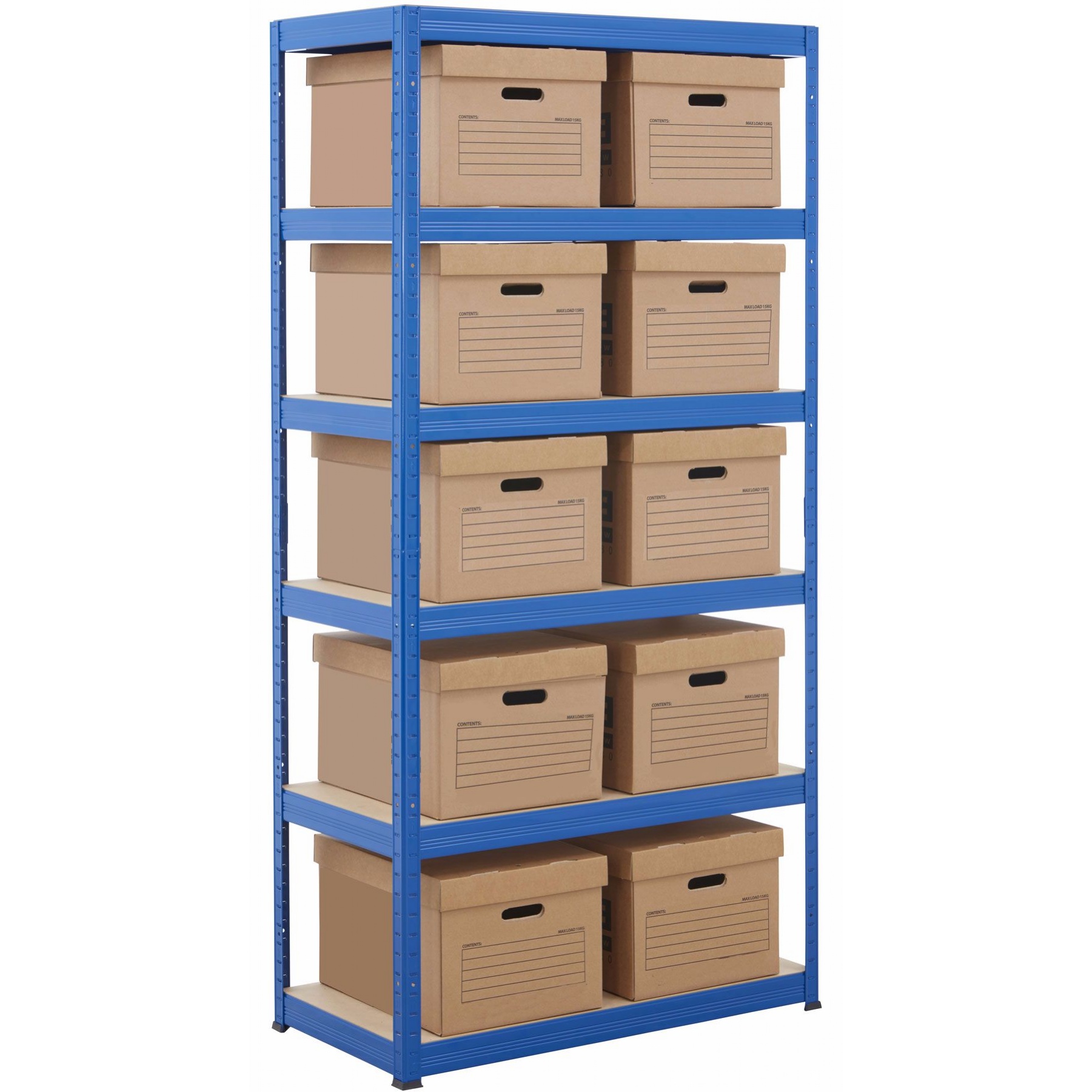 Document Storage Shelving With Standard Boxes Archive Shelving with