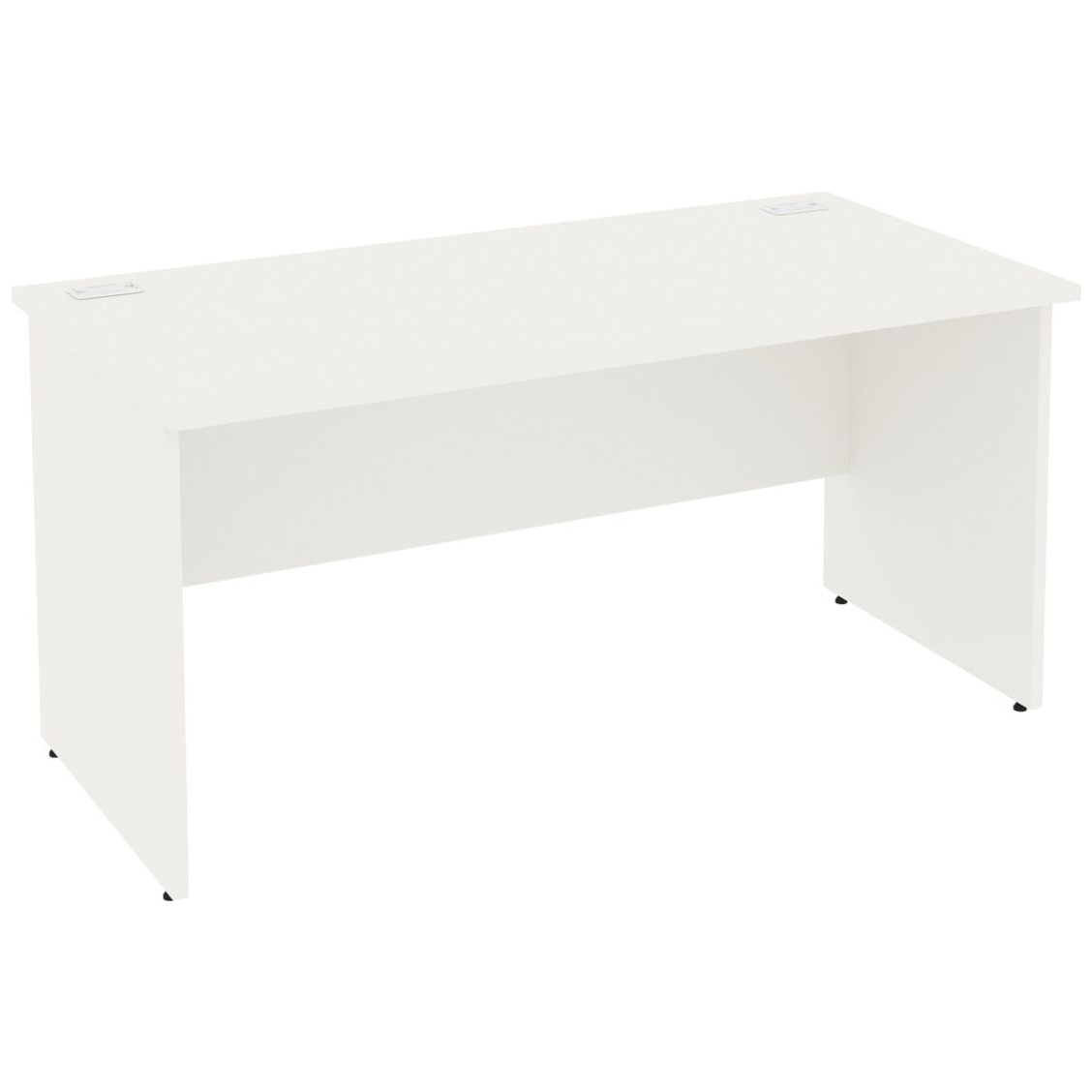 Next Day Vogue White Rectangular Panel End Desks Rectangular Office Desks