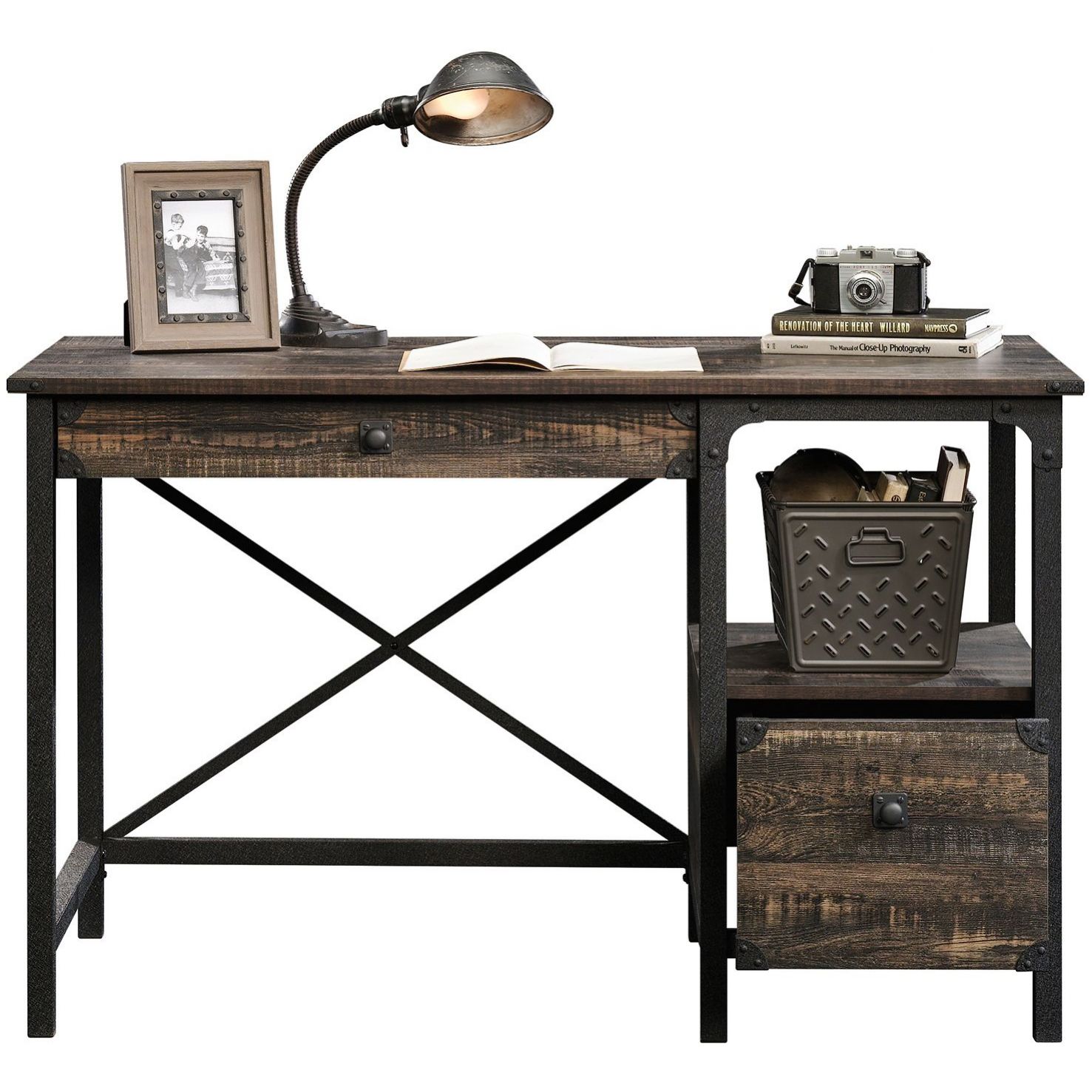 Arcadia Vintage Style Computer Desk Home Computer Desks