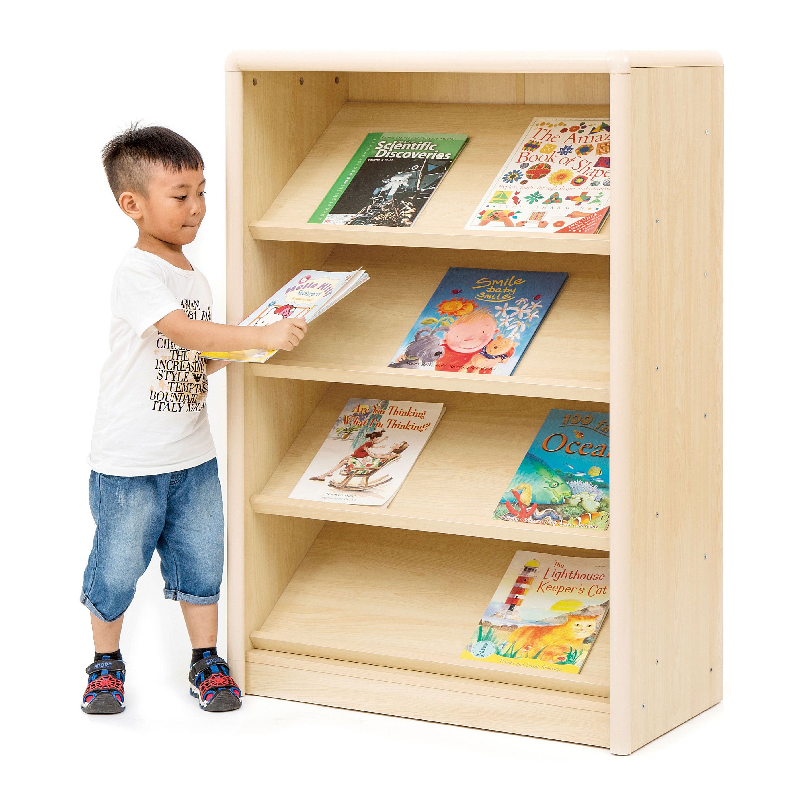 Elegant Sloping Classroom Bookcase | Bookcases & Literature Sorters