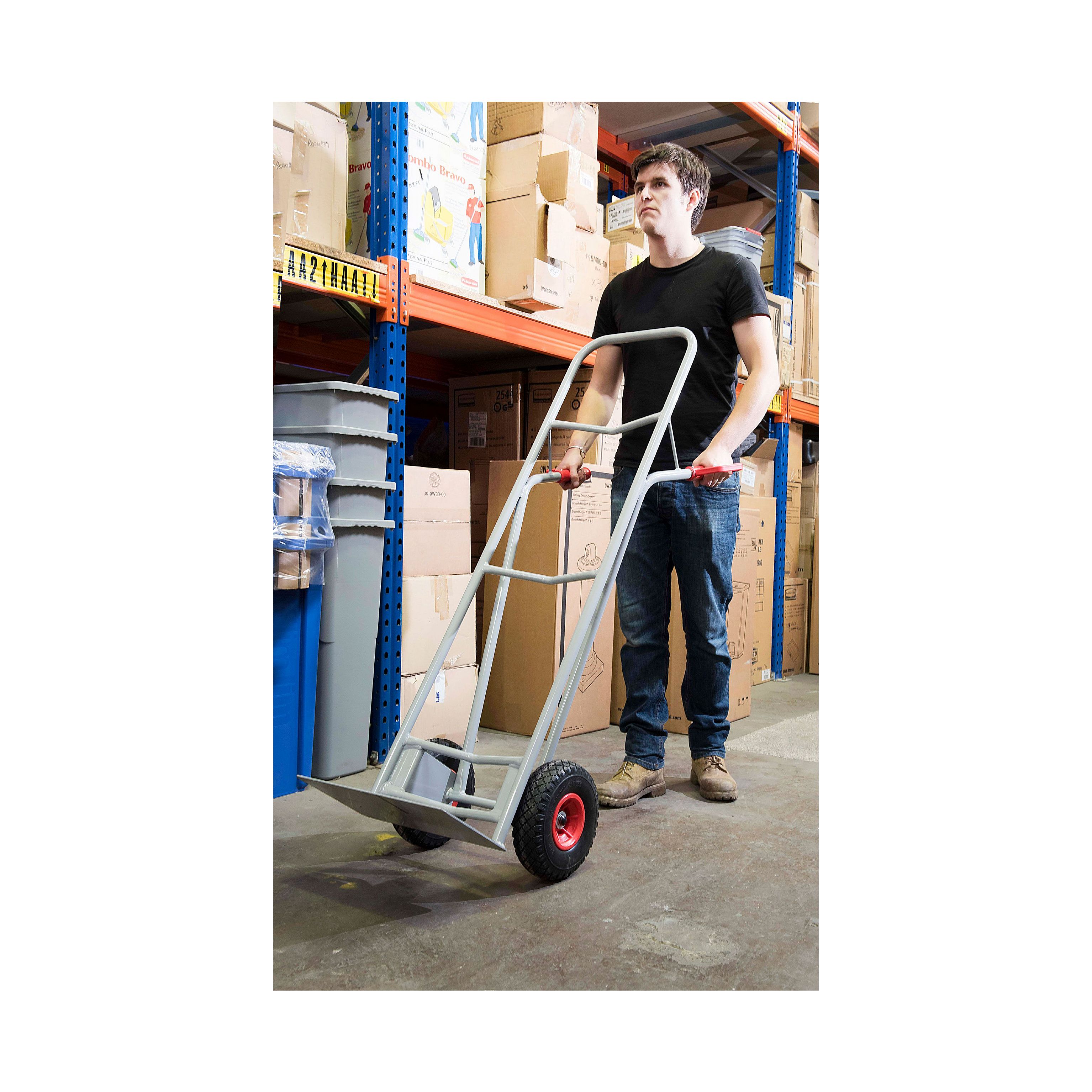 Fort High Back Heavy Duty Sack Truck with Puncture Proof Wheels