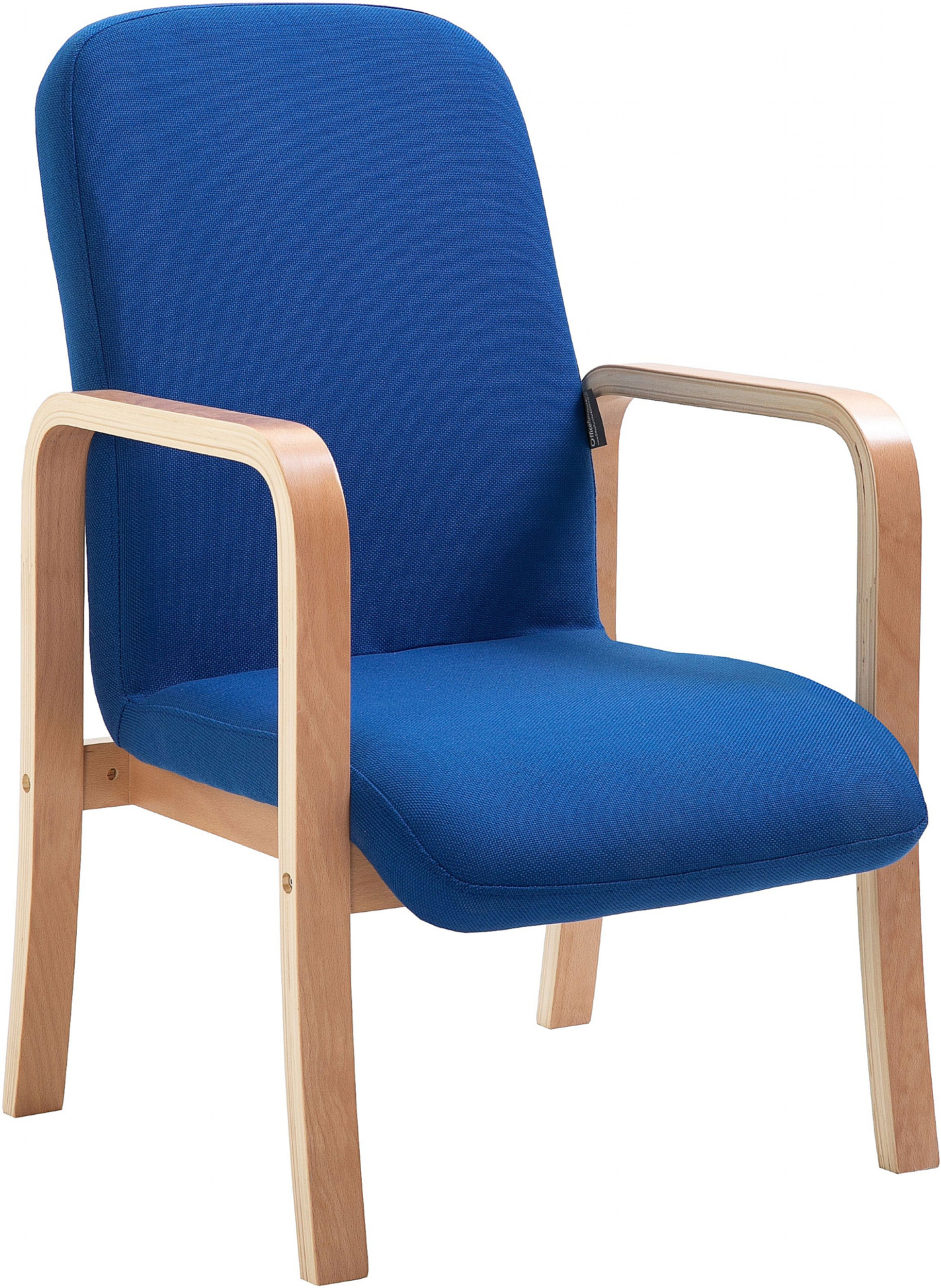 Oxford Wooden Frame Fabric Reception Chair With Arms Reception