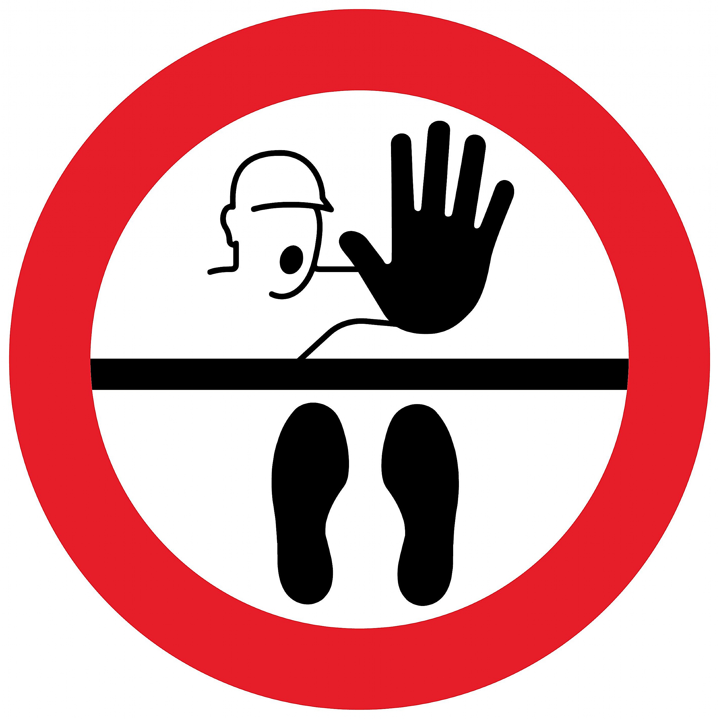 Safe Distance Floor Markers for Social Distancing With Illustration