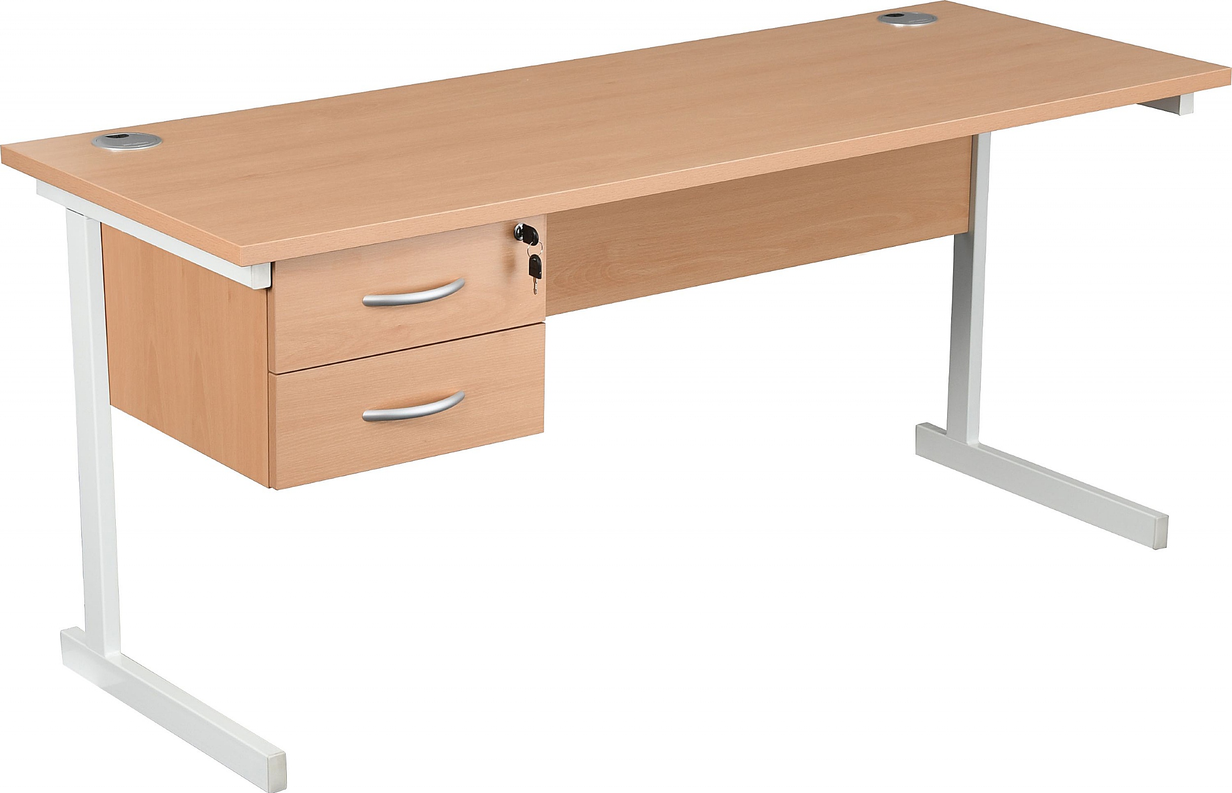 NEXT DAY Karbon K1 Compact Rectangular Cantilever Office Desks with