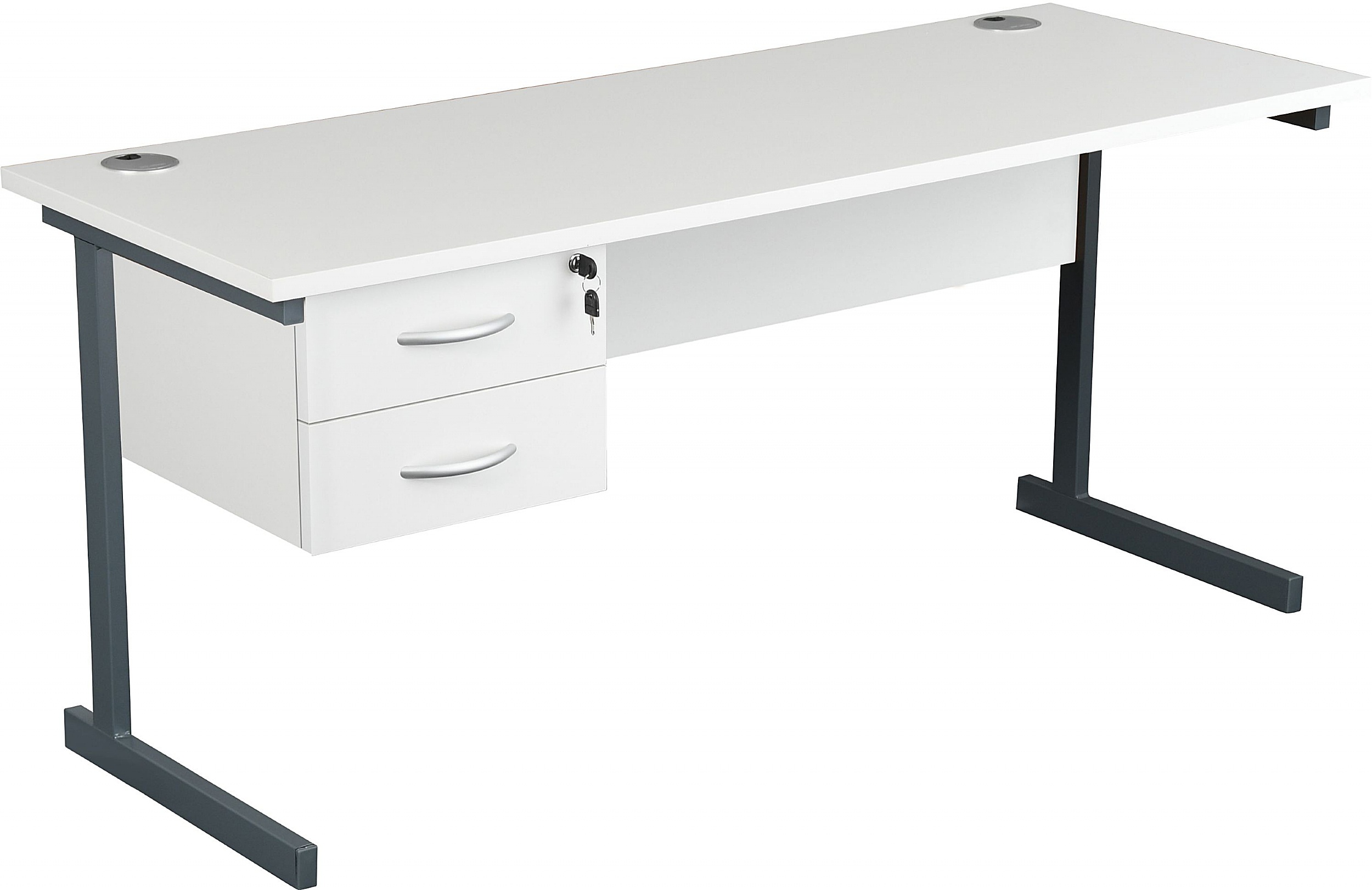 NEXT DAY Karbon K1 Compact Rectangular Cantilever Office Desks with