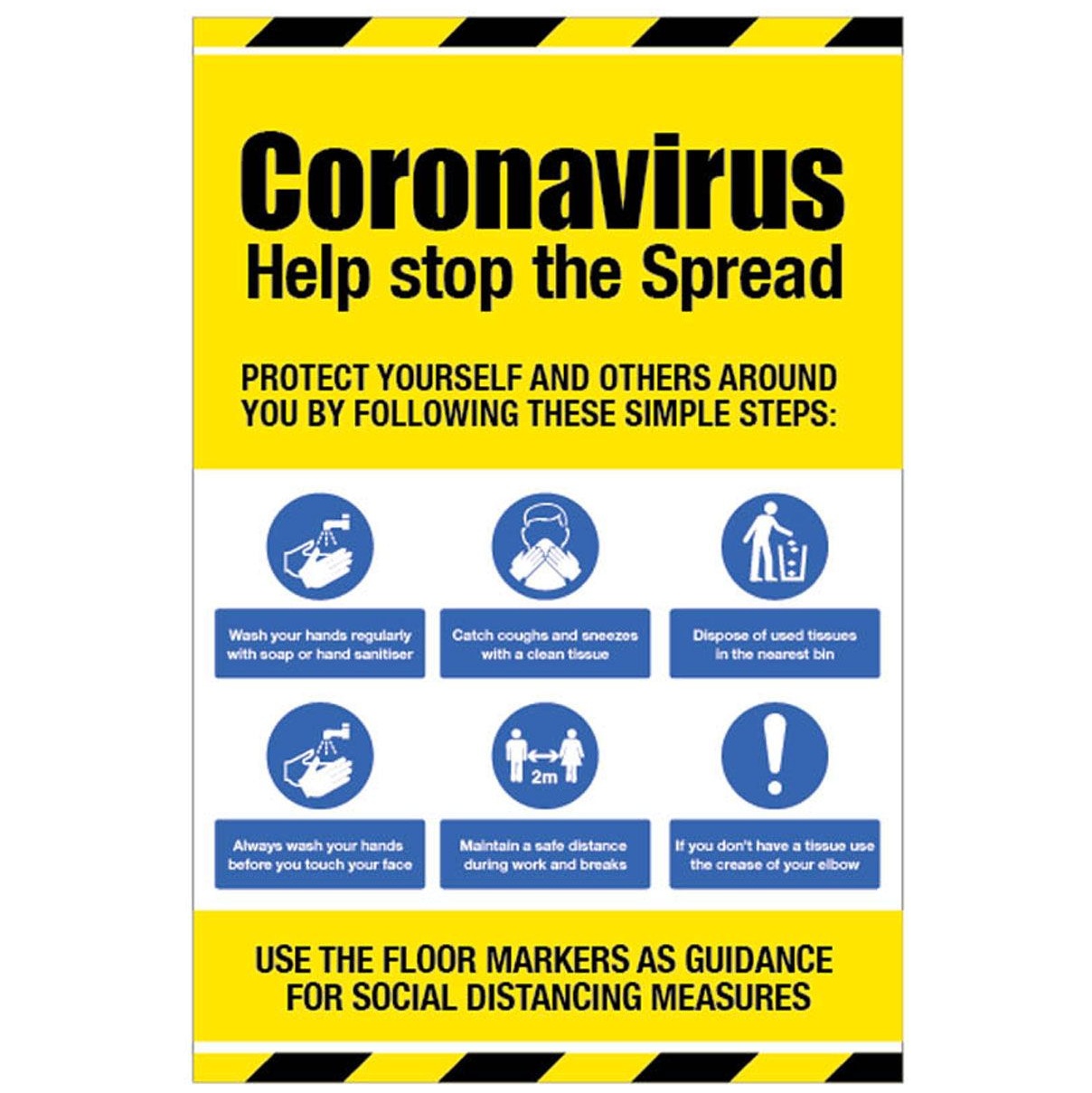 help stop the spread sign social distancing safety signs banners