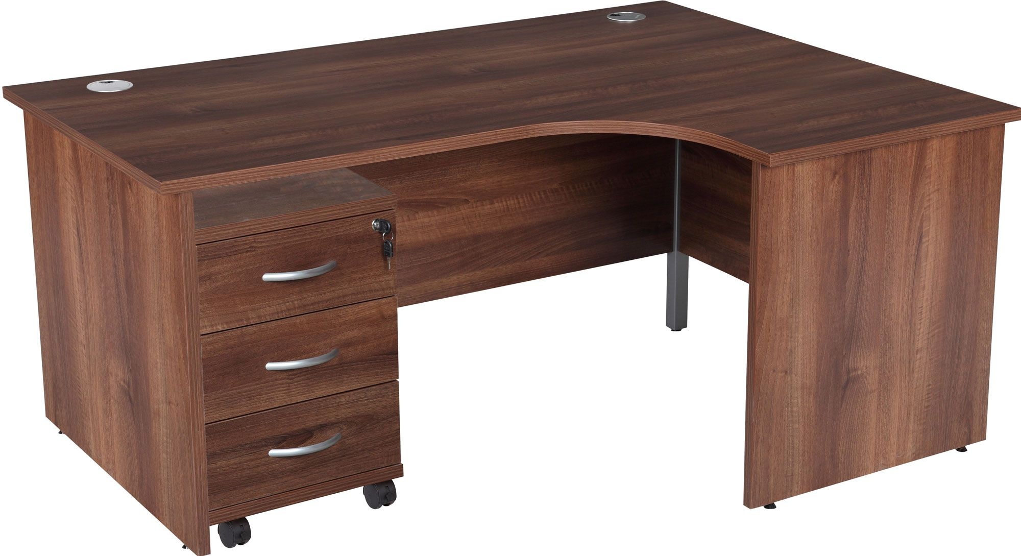 Karbon K2 Ergonomic Panel End Office Desks With Tall Under Desk