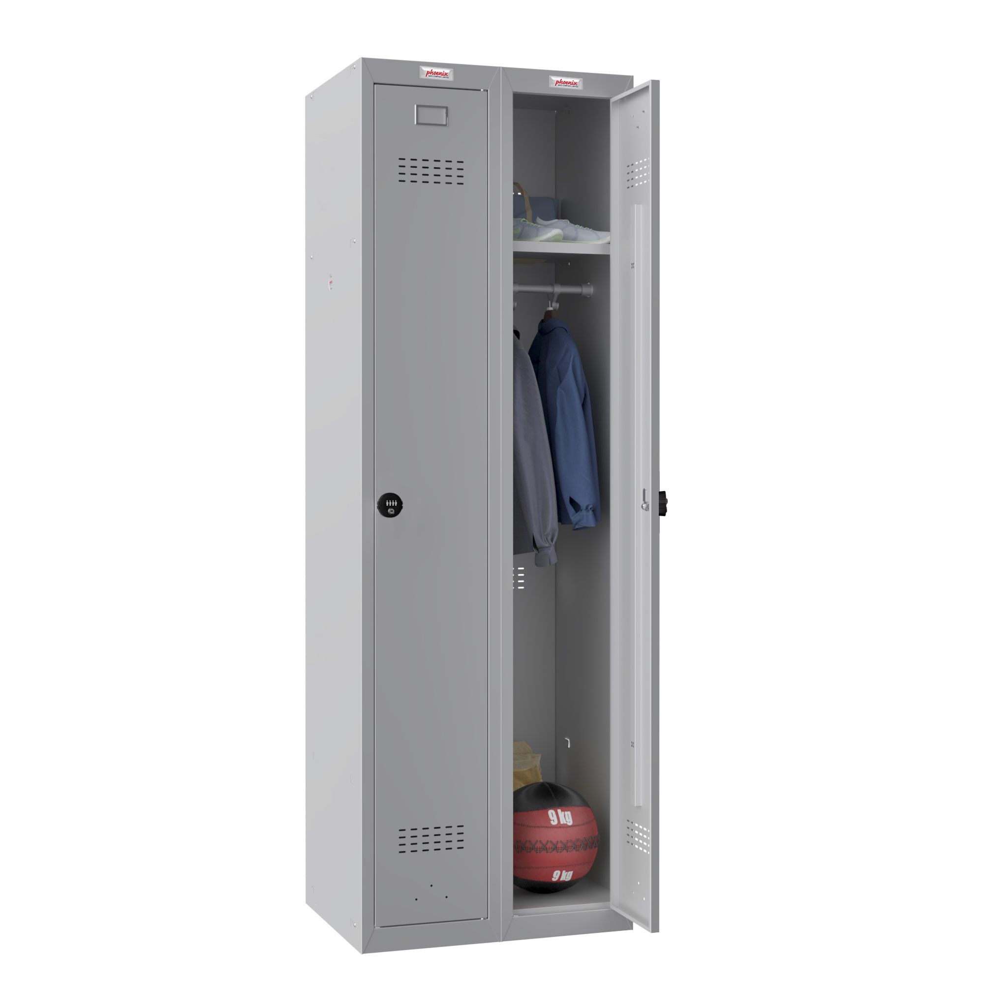 Phoenix PL Series Personal Lockers 2 Door Locker With Combination