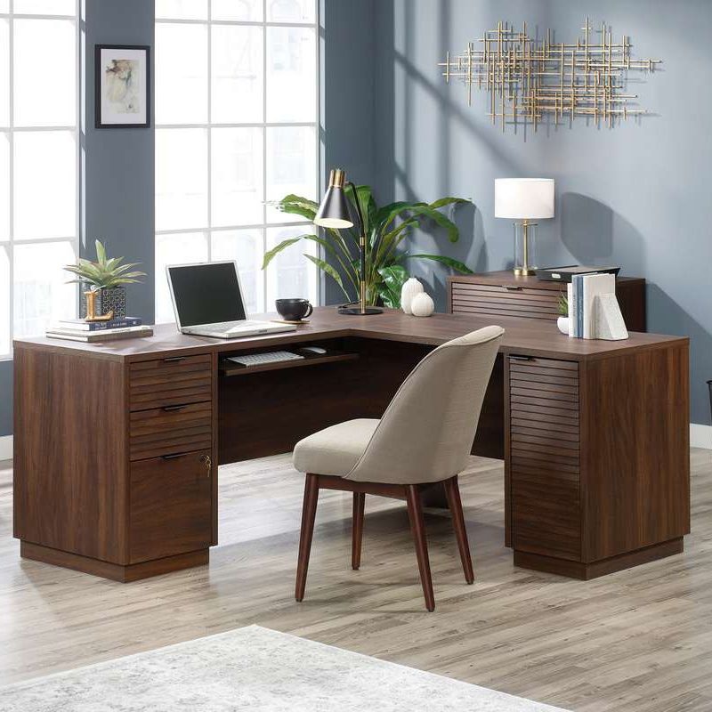 Office desk l shop shaped with storage