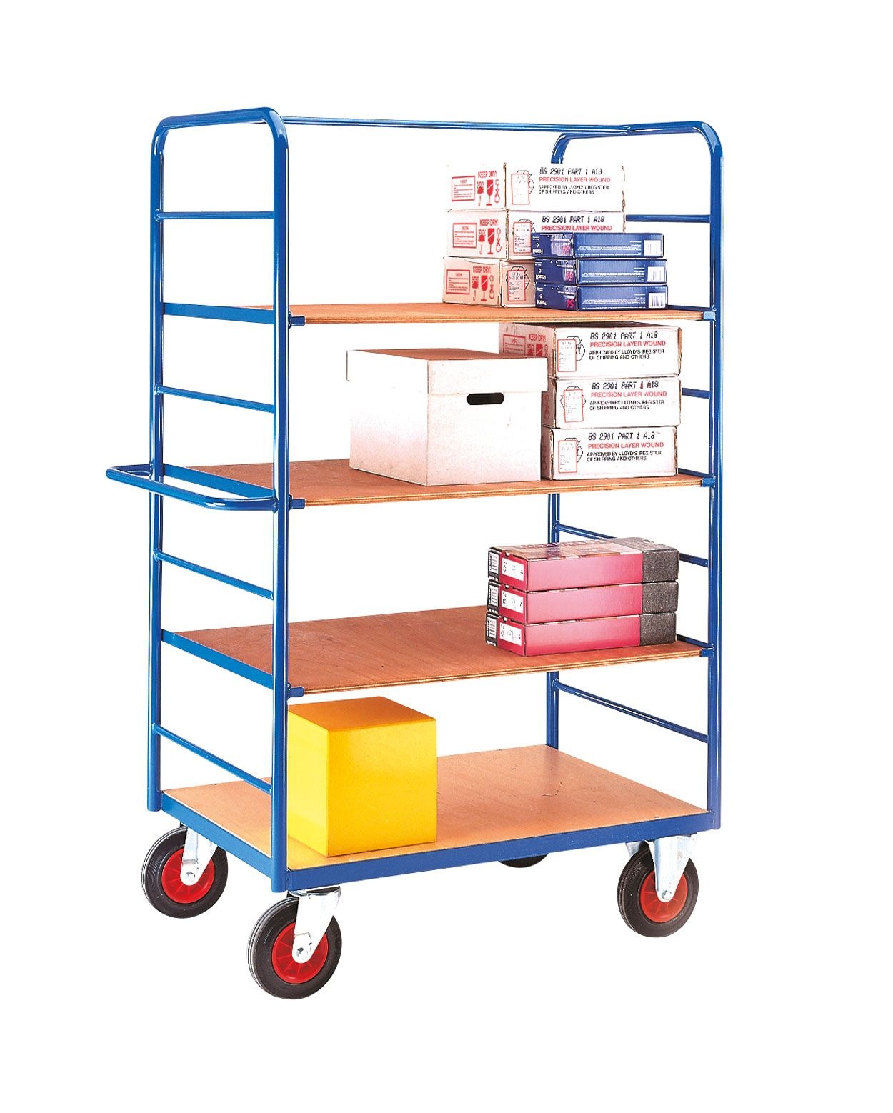 4 Tier Heavy Duty Trolley Standard Shelf Trolleys