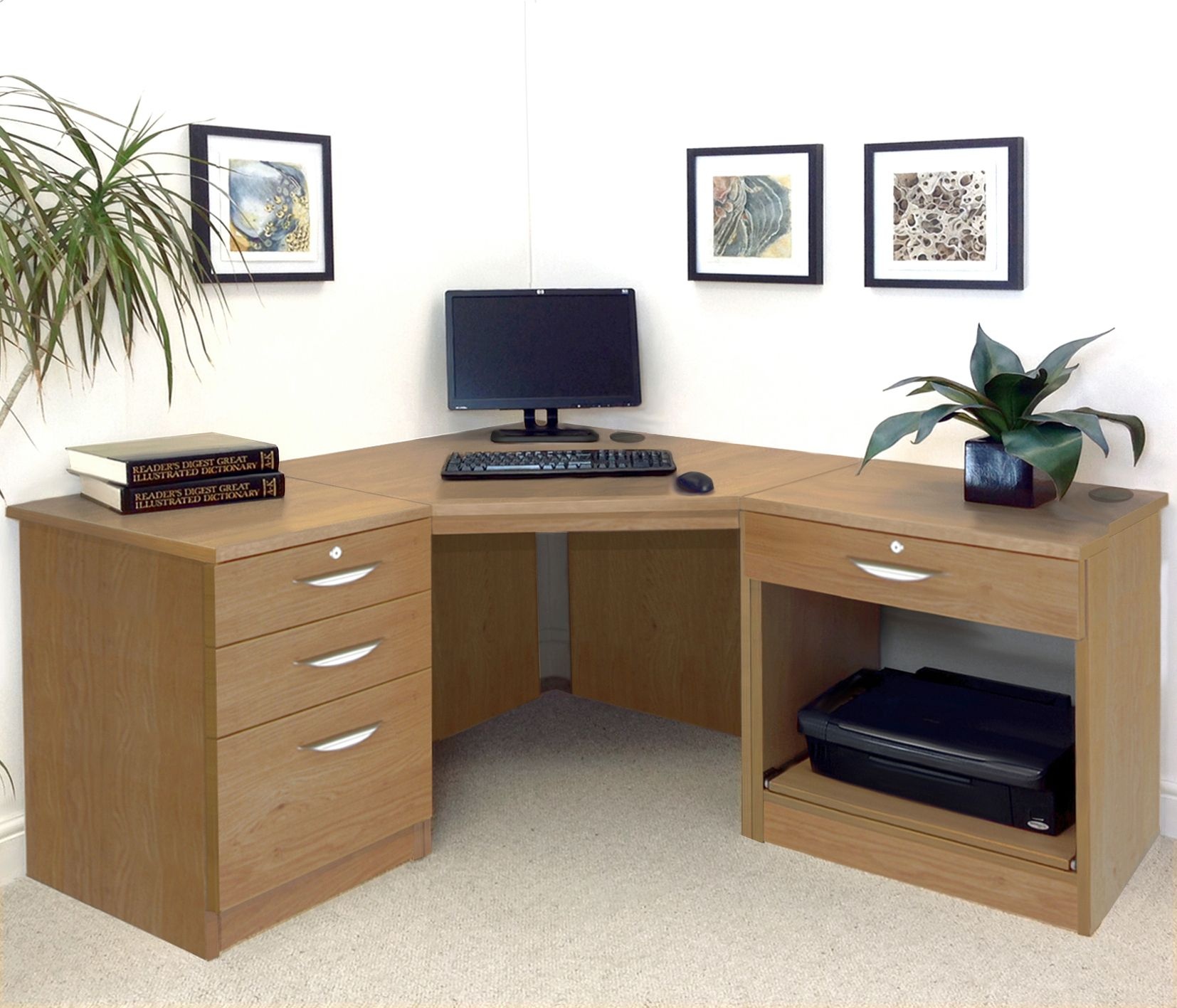Agency Terra Home Office Compact Corner Desk Home Computer Desks